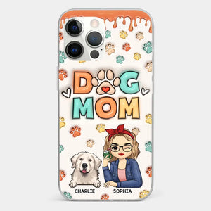 The Road To My Heart Is Filled With Paw Prints - Dog & Cat Personalized Custom 3D Inflated Effect Printed Clear Phone Case - Gift For Pet Owners, Pet Lovers