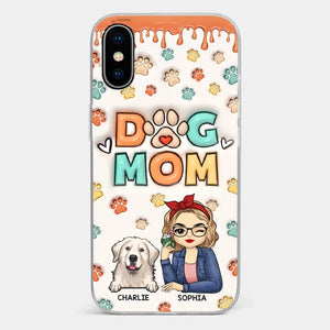 The Road To My Heart Is Filled With Paw Prints - Dog & Cat Personalized Custom 3D Inflated Effect Printed Clear Phone Case - Gift For Pet Owners, Pet Lovers