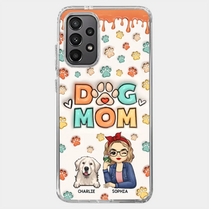 The Road To My Heart Is Filled With Paw Prints - Dog & Cat Personalized Custom 3D Inflated Effect Printed Clear Phone Case - Gift For Pet Owners, Pet Lovers