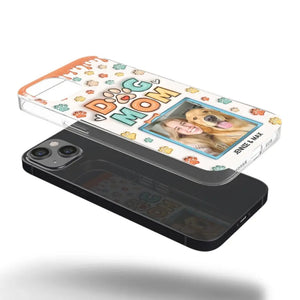 Custom Photo Best Dog Mom Ever - Dog & Cat Personalized Custom 3D Inflated Effect Printed Clear Phone Case - Gift For Pet Owners, Pet Lovers