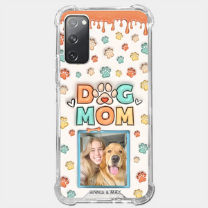 Custom Photo Best Dog Mom Ever - Dog & Cat Personalized Custom 3D Inflated Effect Printed Clear Phone Case - Gift For Pet Owners, Pet Lovers