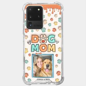 Custom Photo Best Dog Mom Ever - Dog & Cat Personalized Custom 3D Inflated Effect Printed Clear Phone Case - Gift For Pet Owners, Pet Lovers