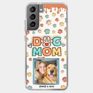 Custom Photo Best Dog Mom Ever - Dog & Cat Personalized Custom 3D Inflated Effect Printed Clear Phone Case - Gift For Pet Owners, Pet Lovers