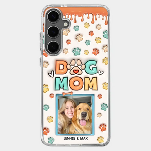 Custom Photo Best Dog Mom Ever - Dog & Cat Personalized Custom 3D Inflated Effect Printed Clear Phone Case - Gift For Pet Owners, Pet Lovers