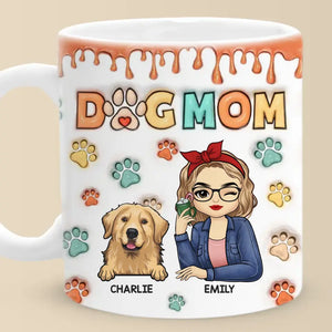 My Kids Have Paws - Dog & Cat Personalized Custom 3D Inflated Effect Printed Mug - Gift For Pet Owners, Pet Lovers