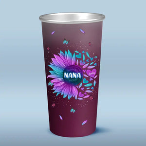 A Happy Family Is But An Earlier Heaven - Family Personalized Custom Aluminum Changing Color Cup - Gift For Mom, Grandma