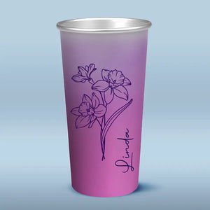 Life Is A Garden, And Love Is The Flower - Bestie Personalized Custom Aluminum Changing Color Cup - Gift For Yourself, Best Friends, BFF, Sisters