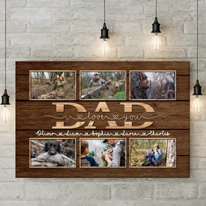 Custom Photo Never Forget That I Love You - Family Personalized Custom Horizontal Canvas - Father's Day, Gift For Dad