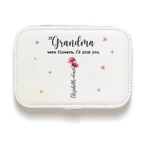 You Are The Most Beautiful - Family Personalized Custom Jewelry Case - Gift For Mom, Grandma