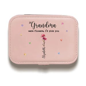 You Are The Most Beautiful - Family Personalized Custom Jewelry Case - Gift For Mom, Grandma