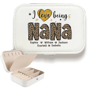 Most Loved Great Grandma - Family Personalized Custom Jewelry Case - Gift For Mom, Grandma