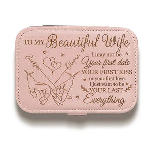 In Your Hand, I Find Comfort And Love - Couple Personalized Custom Jewelry Case - Gift For Husband Wife, Anniversary