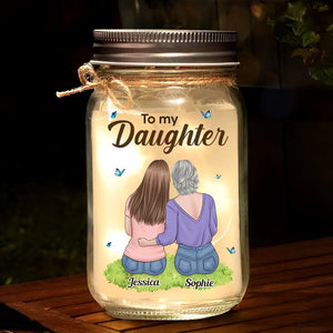 You Are Stronger Than You Seem - Family Personalized Custom Mason Jar Light - Gift For Mom, Daughter