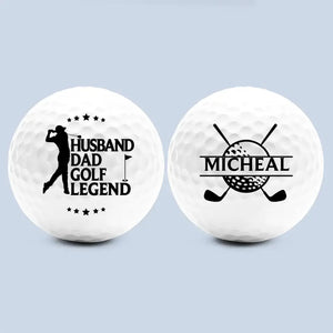 Golf Legend - Family Personalized Custom Golf Ball - Gift For Dad, Sport Lovers, Sport Players