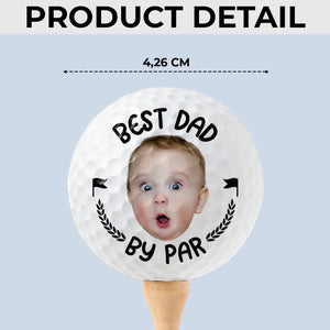 Custom Photo Let's Play Golf - Family Personalized Custom Golf Ball - Gift For Dad, Pet Owners, Pet Lovers