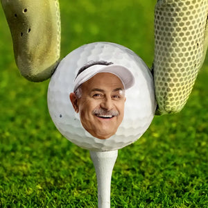 Custom Photo I'm A Full-Time Golfer - Personalized Custom Golf Ball - Appreciation, Retirement Gift For Coworkers, Work Friends, Colleagues