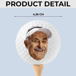 Custom Photo I'm A Full-Time Golfer - Personalized Custom Golf Ball - Appreciation, Retirement Gift For Coworkers, Work Friends, Colleagues