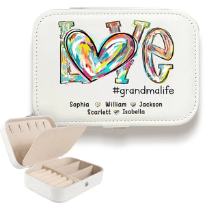 Grandmas Are Moms With Lots Of Frosting - Family Personalized Custom Jewelry Case - Gift For Mom, Grandma