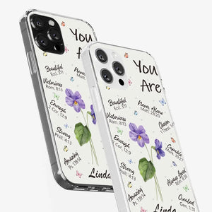 True Friends Are Always Together In Spirit - Bestie Personalized Custom Clear Phone Case - Gift For Best Friends, BFF, Sisters