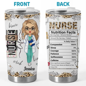 The Real Superheroes Of Our Healthcare System - Nurse Personalized Custom Tumbler - Appreciation, Thank You Gift, Nurse Life