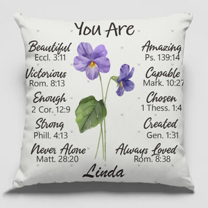 Friendship Is The Only Flower That Blooms In All Seasons - Bestie Personalized Custom Pillow - Gift For Best Friends, BFF, Sisters