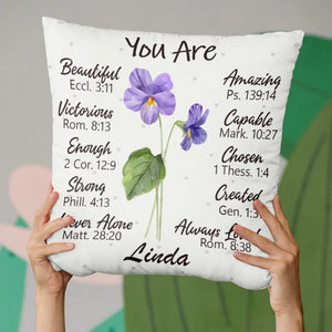 Friendship Is The Only Flower That Blooms In All Seasons - Bestie Personalized Custom Pillow - Gift For Best Friends, BFF, Sisters