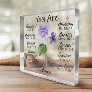 Celebrate The Sisterhood With This Special Gift - Bestie Personalized Custom Square Shaped Acrylic Plaque - Wedding Gift, Bridesmaid Gift For Best Friends, BFF, Sisters