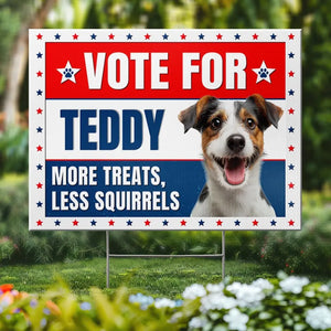 Custom Photo Vote For Furry Friend - Dog & Cat Personalized Custom Yard Sign - Gift For Pet Owners, Pet Lovers