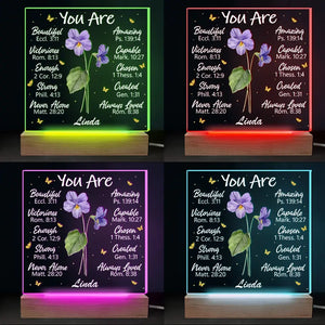 A Perennial Bloom - Bestie Personalized Custom Shaped 3D LED Light - Gift For Best Friends, BFF, Sisters