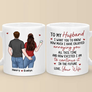 To Love Is To Burn, To Be On Fire - Couple Personalized Custom Mug - Gift For Husband Wife, Anniversary