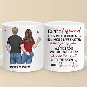 To Love Is To Burn, To Be On Fire - Couple Personalized Custom Mug - Gift For Husband Wife, Anniversary