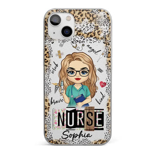 Dedicated Hands, Healing Hearts - Nurse Personalized Custom Clear Phone Case - Appreciation, Thank You Gift, Nurse Life, Doctor Life