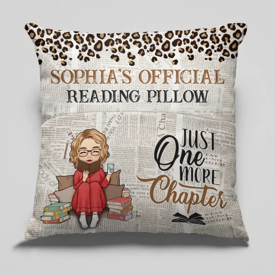 Just A Girl Who Loves Book - Personalized Custom Pocket Pillow - Gift For Book Lovers