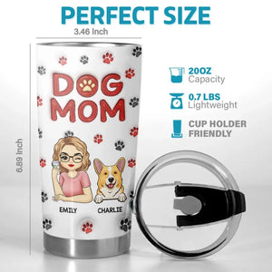 A Piece Of My Heart - Dog & Cat Personalized Custom 3D Inflated Effect Printed Tumbler - Gift For Pet Owners, Pet Lovers