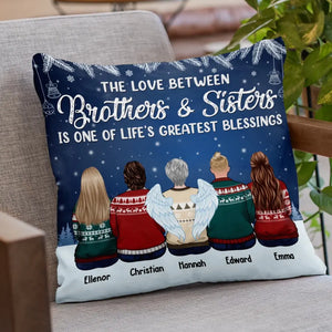 Happiness Is Being Surrounded By Family - Family Personalized Custom Pillow - Christmas Gift For Family Members