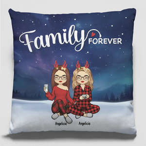 Christmas Is Best When Shared With Family - Family Personalized Custom Pillow - Christmas Gift For Family Members