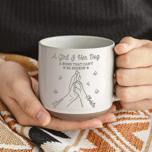 Keep Calm And Pet A Dog - Dog & Cat Personalized Custom Pottery Mug - Gift For Pet Owners, Pet Lovers