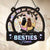 Sisters Forever - Bestie Personalized Window Hanging Suncatcher - Christmas Gift For Best Friends, BFF, Sisters