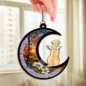 Forever Loyal, Forever Loved - Memorial Personalized Window Hanging Suncatcher - Sympathy Gift For Pet Owners, Pet Lovers