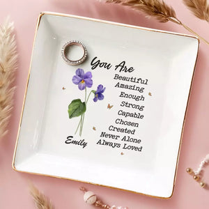 Besties Who Slay Together, Stay Together - Bestie Personalized Custom Jewelry Dish - Gift For Best Friends, BFF, Sisters