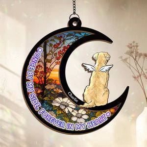 Forever Loyal, Forever Loved - Memorial Personalized Window Hanging Suncatcher - Sympathy Gift For Pet Owners, Pet Lovers