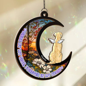 Forever Loyal, Forever Loved - Memorial Personalized Window Hanging Suncatcher - Sympathy Gift For Pet Owners, Pet Lovers