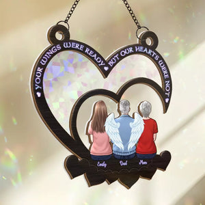 Your Presence Blessed Us, Your Memory Endures - Memorial Personalized Window Hanging Suncatcher - Sympathy Gift For Family Members