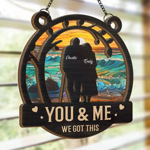 You Are My Greatest Gift - Couple Personalized Window Hanging Suncatcher - Gift For Husband Wife, Anniversary