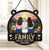 Life Is Beautiful With Family - Family Personalized Window Hanging Suncatcher - Gift For Family Members