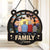 Home Is Where The Heart Resides - Family Personalized Window Hanging Suncatcher - Gift For Family Members