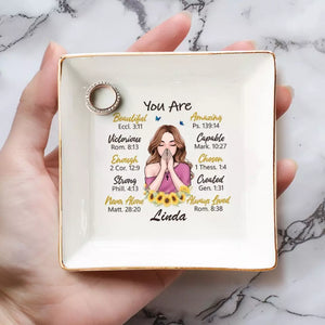 Praying For Your Strength And Comfort - Bestie Personalized Custom Jewelry Dish - Gift For Best Friends, BFF, Sisters