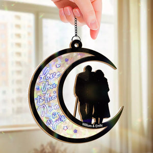 Loving You Well Is My Most Important Relationship Goal - Couple Personalized Window Hanging Suncatcher - Gift For Husband Wife, Anniversary