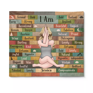 Yoga Is The Journey Of The Self, Through The Self, To The Self - Yoga Personalized Custom Tapestry - Gift For Yoga Lovers