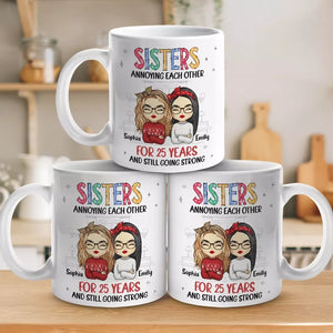 A Sibling Is Part Blood, Part Rival And Forever Friend - Family Personalized Custom Mug - Gift For Family Members, Siblings, Brothers, Sisters